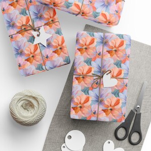 Carta da regalo floreale brillante Carta da regalo colorata disponibile in 3 misure e finitura opaca o lucida Perfetta per compleanni o occasioni speciali