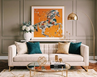 Display Wall Frame for Silk Scarf 90 | Scarf Frame | Scarf Display Frame | Scarf 90 | Vintage Scarf Frame | Custom Display Wall Decor