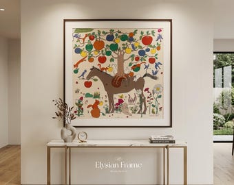 Marco para bufandas de 90 cm de madera de nogal / Marco para bufandas / Marco para bufandas de 90 cm / Marco para exhibición de pared para bufandas de seda / Marco para bufandas de madera / Decoración del hogar