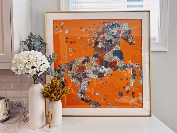 Display Wall Frame for Hermes Scarf 90