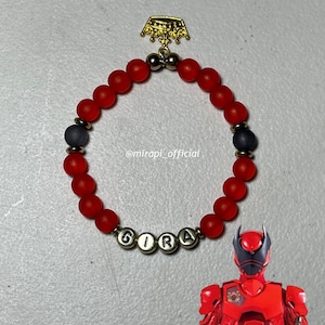 No.1 Sentai Gozyuger Handmade Custom Bead Kandi Bracelets