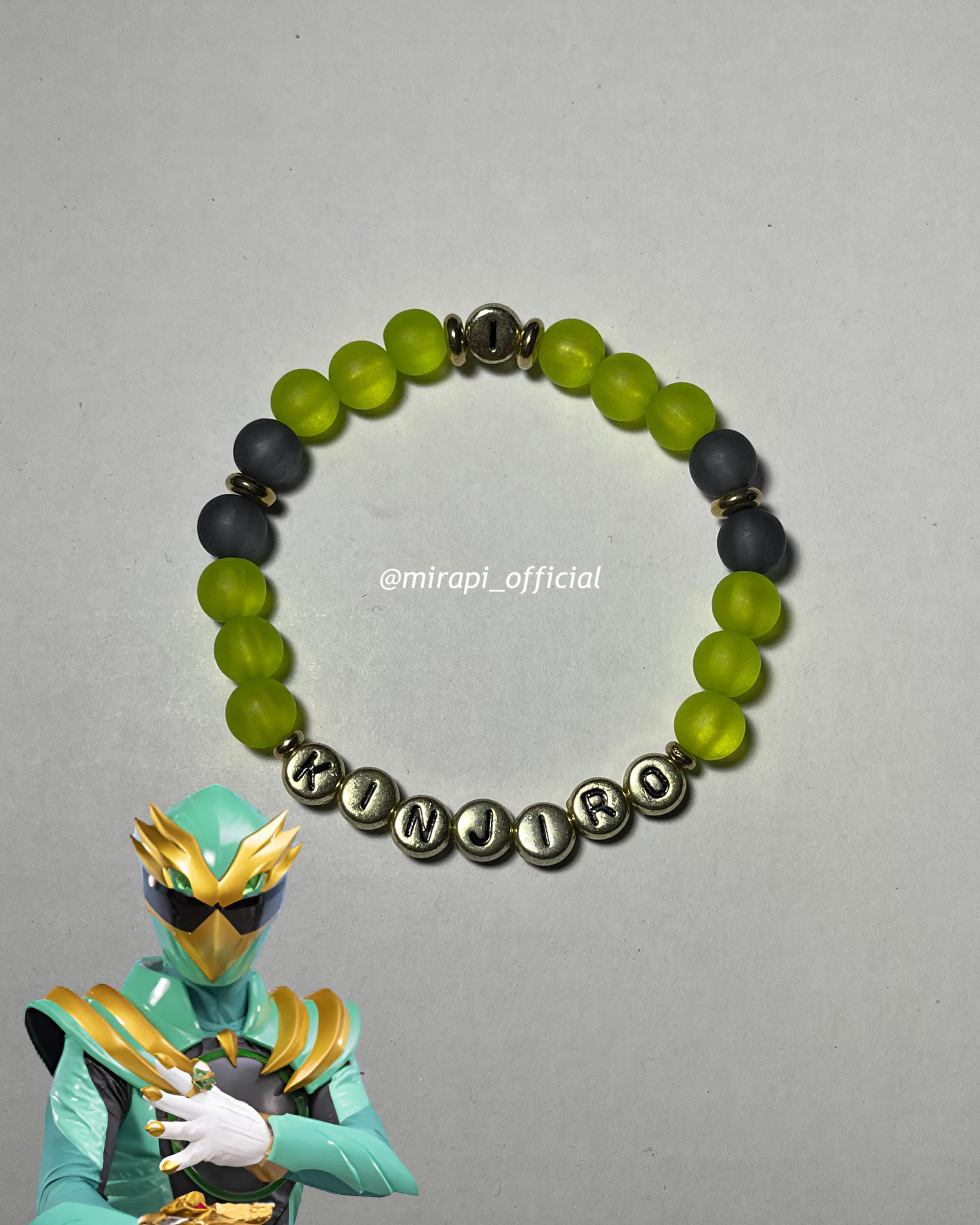 No.1 Sentai Gozyuger Handmade Custom Bead Kandi Bracelets