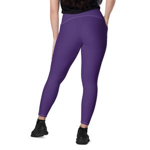 Purple leggings with pockets