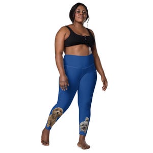 Leggings para perros con bolsillos, leggings azules, talla XXS-6XL