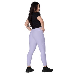 Mauve leggings with pockets, XXS- 6XL
