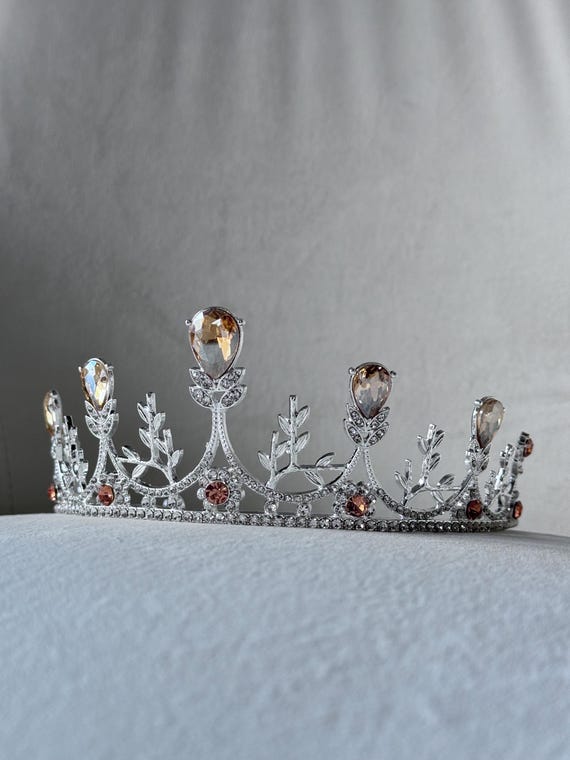 Silver Crystal Bridal Tiara Crown - Elegant Wedding Headpiece Tiara Silver CZ Crystal Bridal Wedding Crown | eBay main image 4