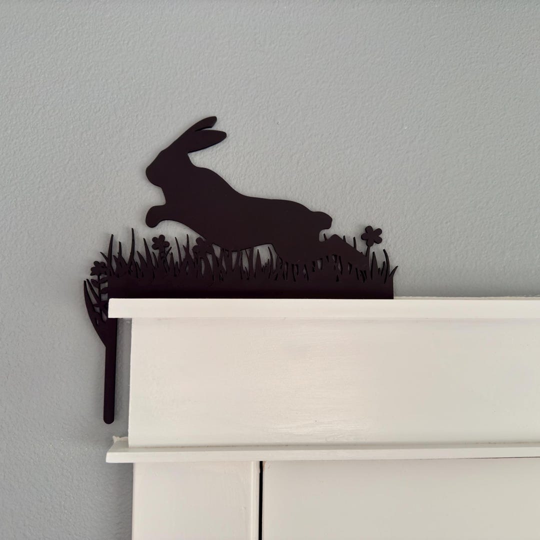 Hopping Rabbit Door Corner Decor - Etsy