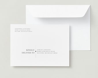 Wedding Envelope Canva Template | Wedding Envelope Address Template | Editable Canva Envelope Template | Wedding Envelope Template 5 x 7