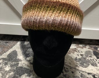 Chunky Crochet Beanie - Handmade Knit Winter Hat for Men and Women