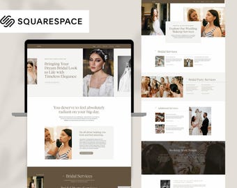 Chloe | Squarespace Website Template for Photographers, Event Planners, Makeup Artists and Wedding Professionals