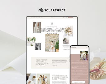 Dianne | Squarespace Website Template for Photographers, Photographer Website, Wedding Planner Website, Website Template for Wedding Planner