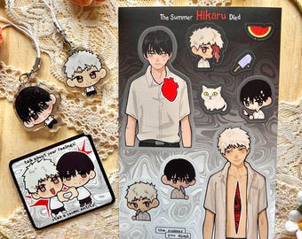 Der Sommer Hikaru Starb Kollektion! | TSHD Handyanhänger, Sticker und Stickerbogen (Hikaru, Yoshiki)