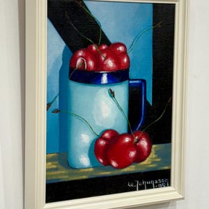 Swedish oil painting, LEIF JOHANSSON Swedish artist,Still life.