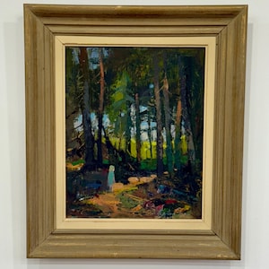 Swedish oil painting Carsten Ström (1913-1995) ,Original,Vintage Mid -Century,Signed.