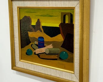 Swedish oil painting Eric Cederberg (1897-1984) Original,Vintage Mid -Century,Signed.