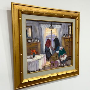 Swedish oil painting,Åke Wikström (1927-2019) Swedish artist.