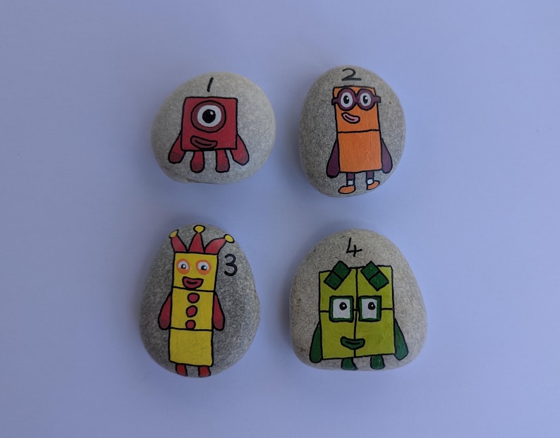 Numberblocks Stones 1-10 - Etsy
