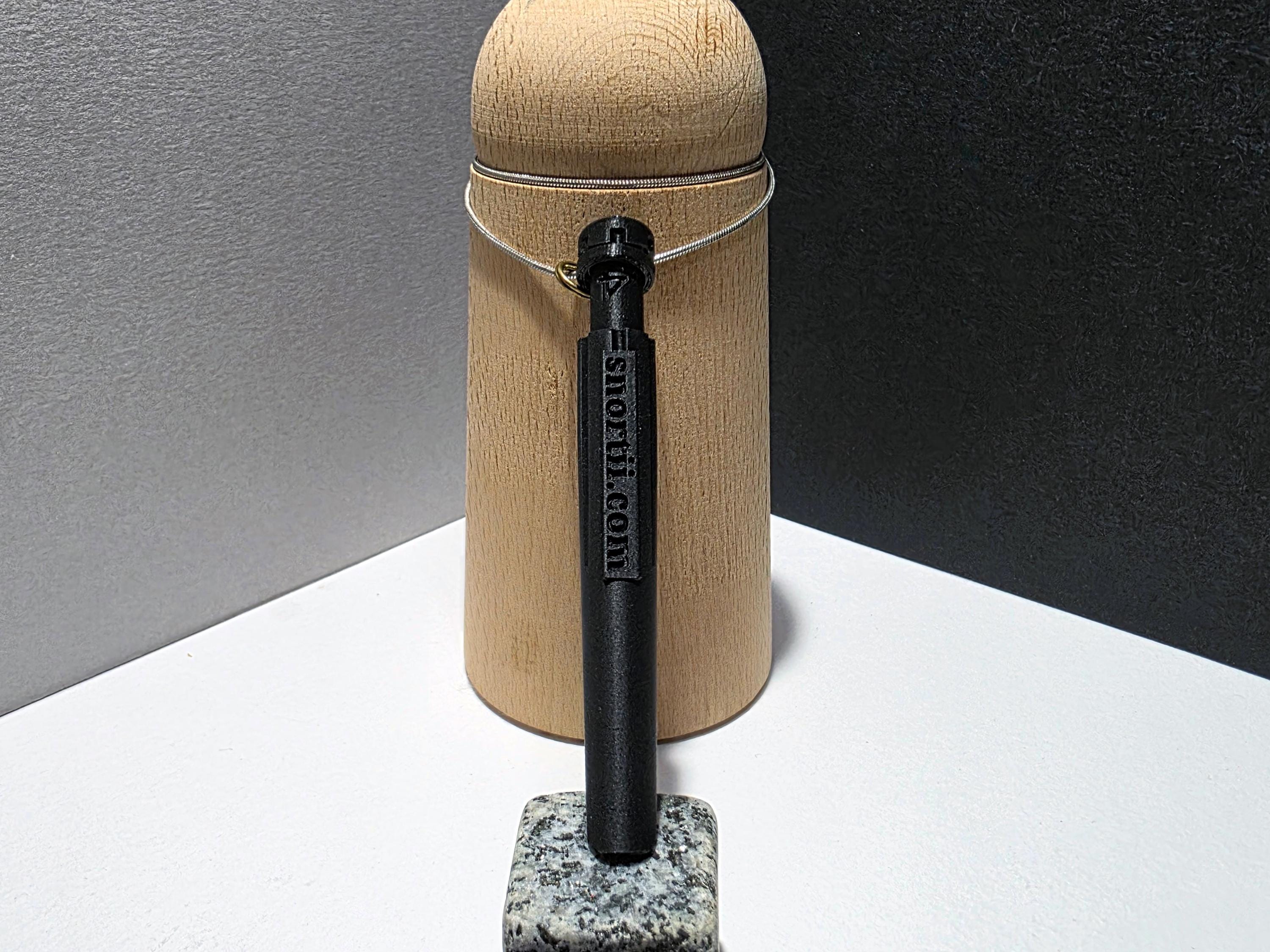 Spring-Loaded SNOGO Straw Incognito Silver Stainless Steel