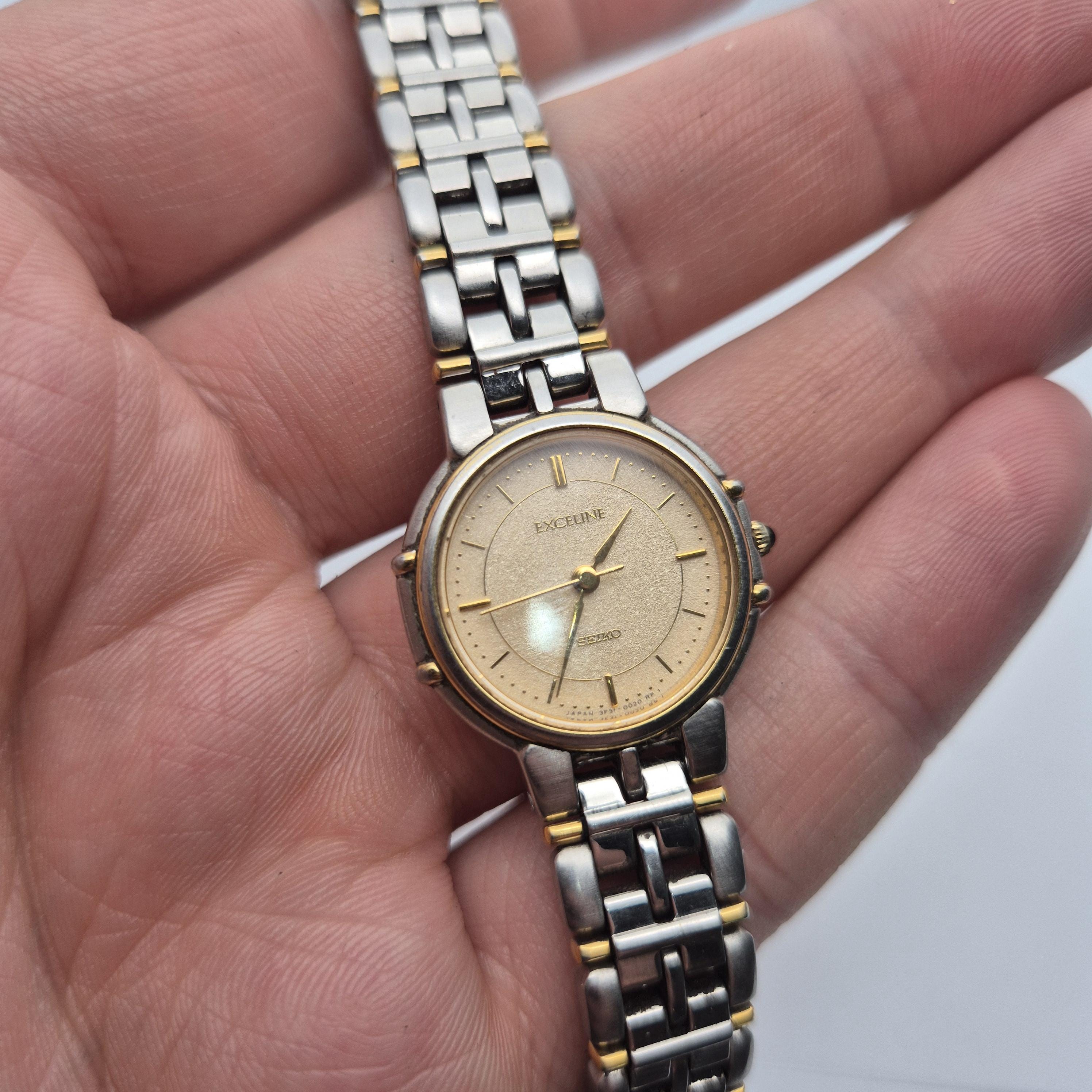 セイコー エクセリーヌ 3F31-0010 レディース ヴィンテージ - Etsy 日本