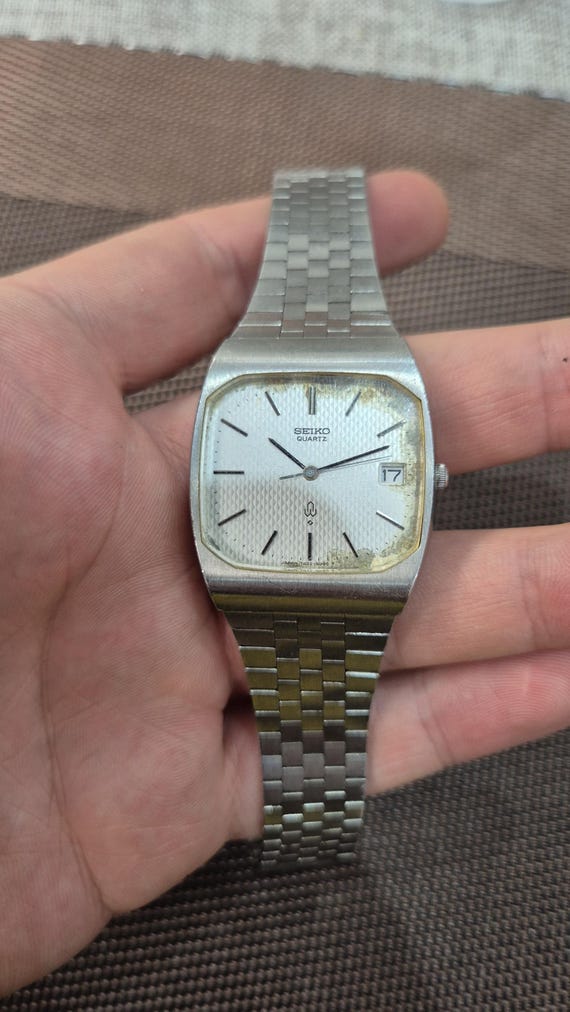 中古 美品 R.E.G. O-K hi stainless 30 PROJECT TO FIX SEIKO 7S26 0020 SKX007 MENS SS ORANGE AUTO DAY DATE