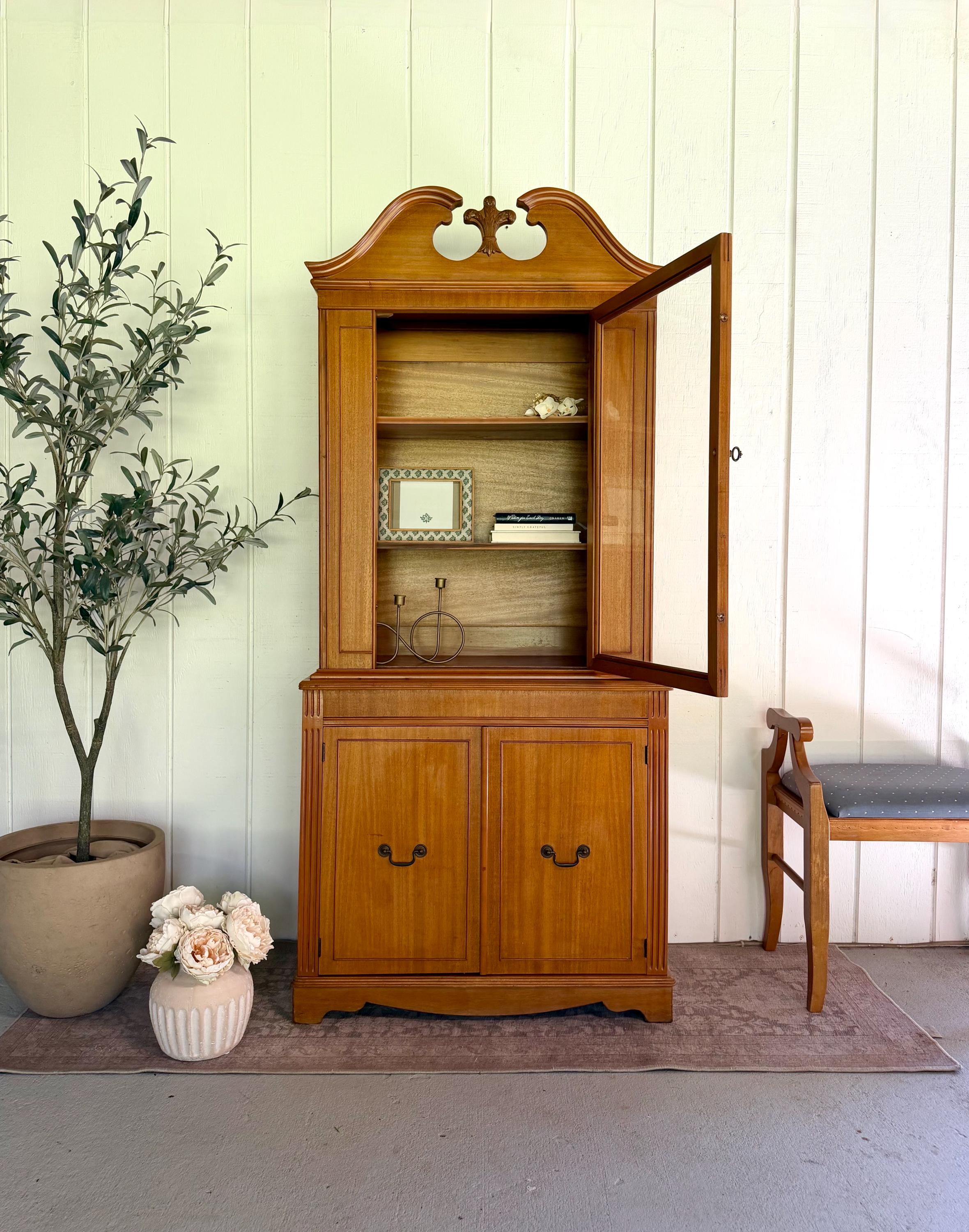 Antique Corner China Cabinet - Etsy