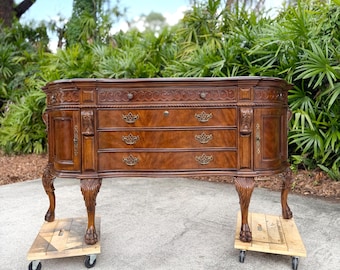 Seven Seas by Hooker Furniture Carved Wood Sideboard Buffet Server Cabinet