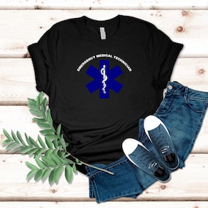 T-shirt medisch technicus, shirt EMT Star of Life, cadeau eerstehulpverlener, T-shirt paramedicus, cadeau EMT Appreciation