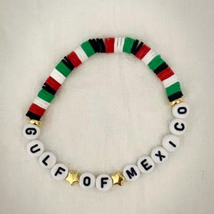 Gulf of Mexico Friendship Bracelet Mexican Flag