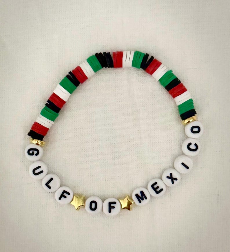Gulf of Mexico Friendship Bracelet Mexican Flag