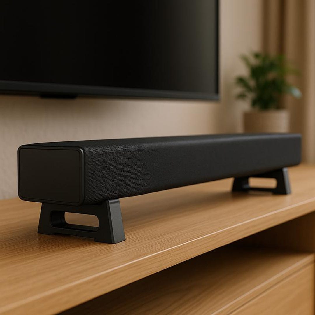 High Sound Bar Riser Samsung B-series Soundbar Riser Stands - Various Heights - Matte Black ...
