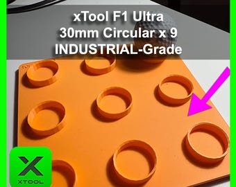 xTool F1 Ultra Laser Jig: 30mm Circular Engraving Jig