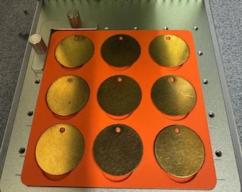 29mm Brass Tag Laser Engraving Jig: xTool F1 Compatible