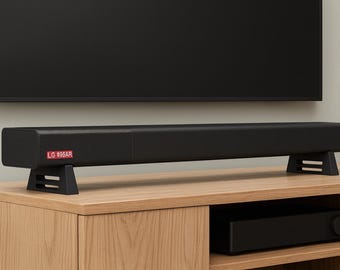 LG Soundbar Riser Stand: Dolby Atmos Speaker Lift, Matte Black PLA