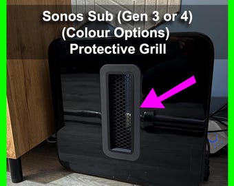 Protector de rejilla para subwoofer Sonos – Diseño de panal, Gen 3/4