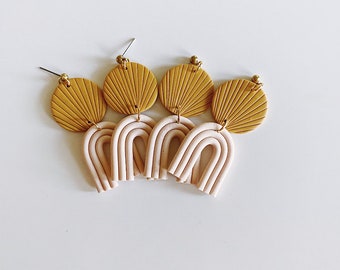 Nell in ochre earrings