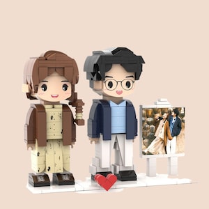 Personalised Mini Lego Bricks- Custom Couple Figures, Perfect wedding or Anniversary Gift, Make Your Own Lego Minifigures, Gift for him, Her