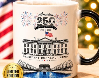 Christian Encouragement Mug, Color Changing Coffee Mug, Faith Based Gift, Patriotic Christian Mug, GOD CAN White House Mug
