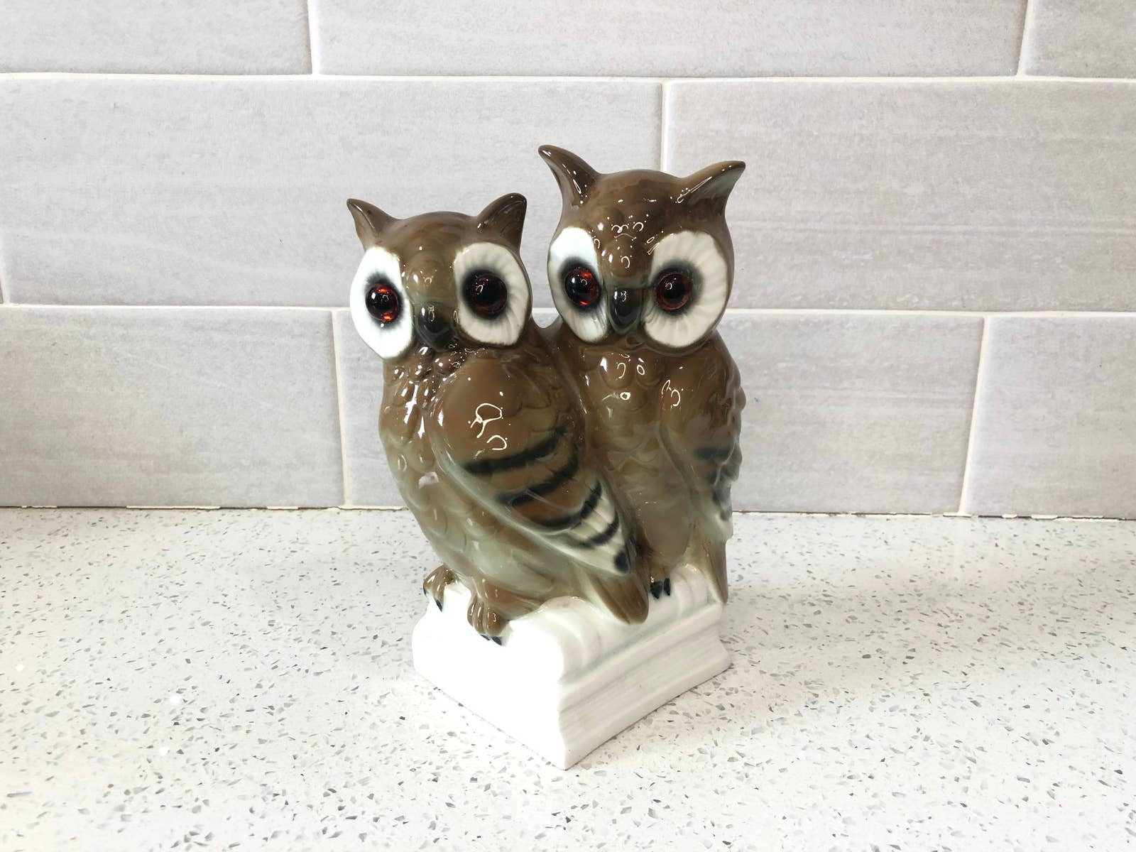 West German Ceramic Owl Statue
