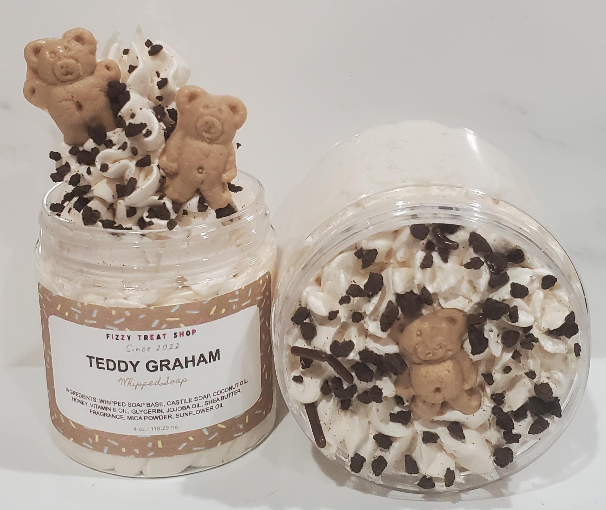 Teddy Graham | Fluffy Whipped Soap | Sugar Scrub