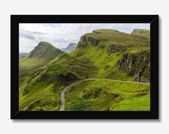 Schottland Wand Kunst, Quiraing Landschaft Druck, Scottish Highlands Natur Foto Dekor