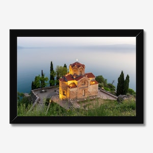Lake Ohrid Print: St. John&#39;s Church, Macedonia Travel Photography