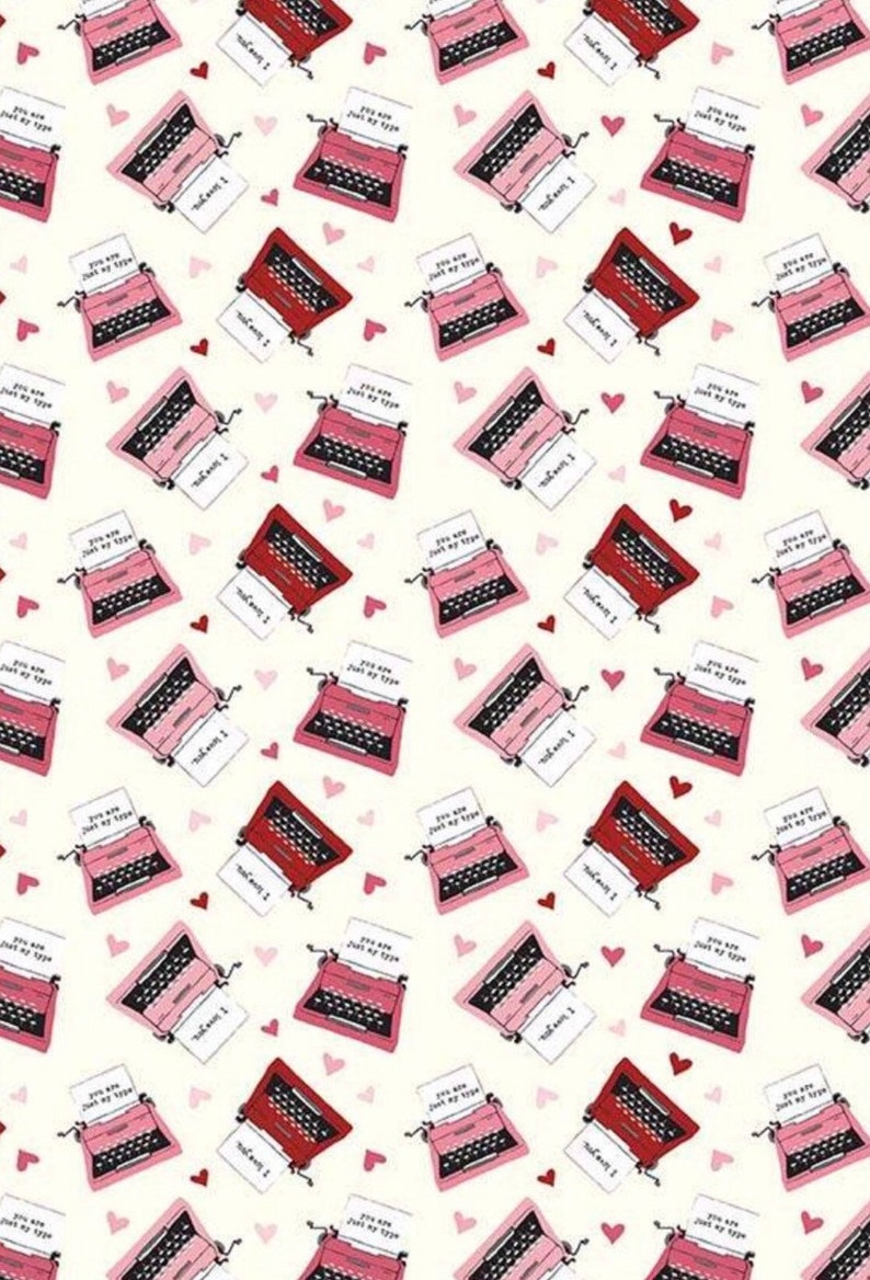 PRE ORDER Pink Typewriter love letter Romance Book Sleeve image 4