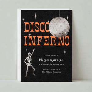 Uitnodiging voor Halloween-feest | Illustratief | Halloween voor kinderen | Papierloze aanpasbare postsjabloon | Direct downloaden