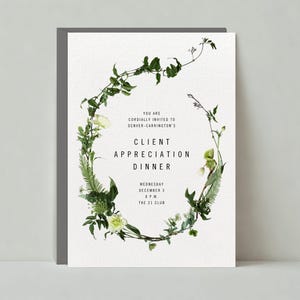 Paperless Post Anpassbare professionelle Party Einladung Vorlage | Illustrativ, Rustikal | informell professionell | Sofort Download