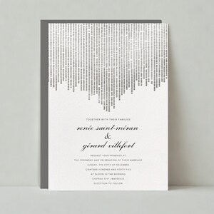Convite de Casamento | Abstrato, Clássico e Elegante | Guirlanda de Pérolas | Modelo Personalizável para Publicação sem Papel | Download Instantâneo