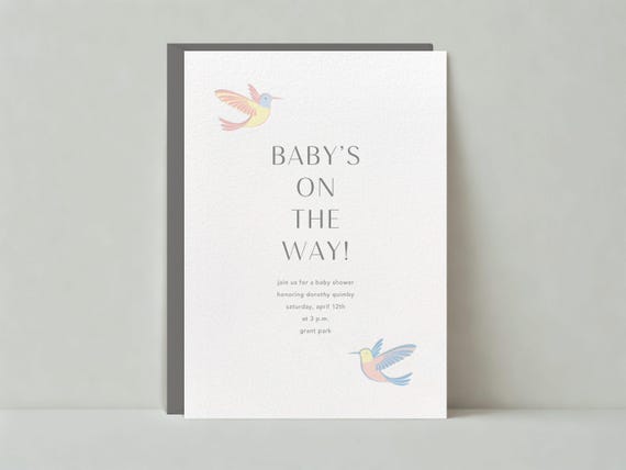 Paperless Post Customizable Baby Shower Invitation Template