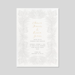 Papierloze post aanpasbare sjabloon huwelijksuitnodiging | Boho, abstract, klassiek en elegant | Tropisch | Direct downloaden