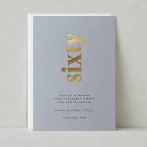 Plantilla de invitación para fiesta de cumpleaños personalizable sin papel / Audaz y tipográfica, simple y minimalista / Descarga instantánea