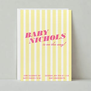 Paperless Post Anpassbare Babypartyeinladungsvorlage | Fröhlich und lebendig, modern | Zitrone, Limonade | Sofort Download