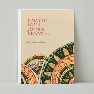 Paperless Post Anpassbare Kwanzaa Kartenvorlage | Kwanzaa, Kinaras, Grün, Modern | Sofort Download